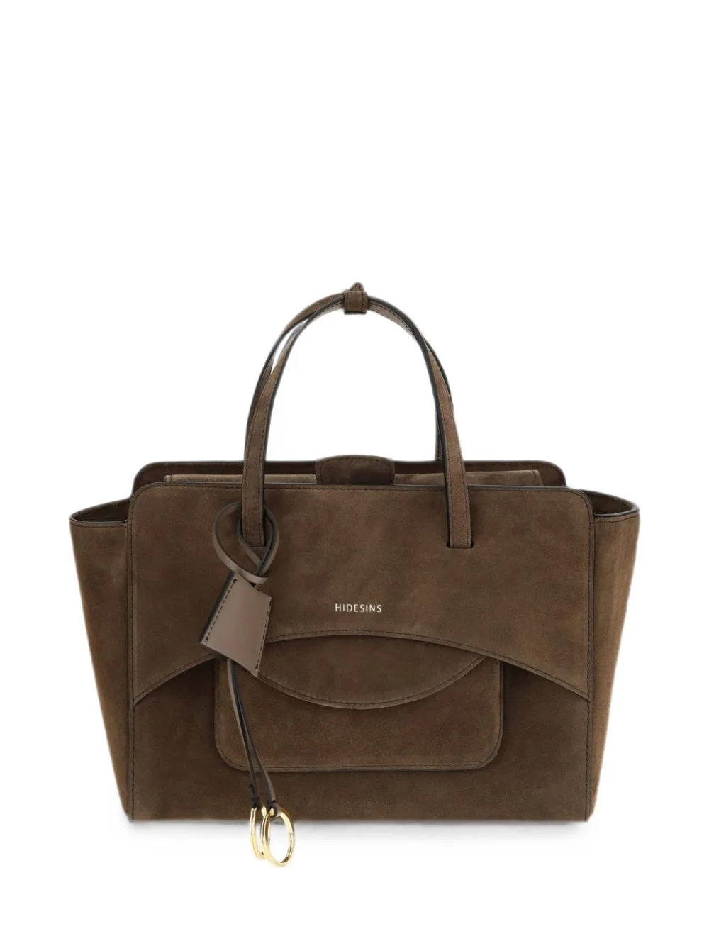 Medium Flap Pocket Suede Handbag
