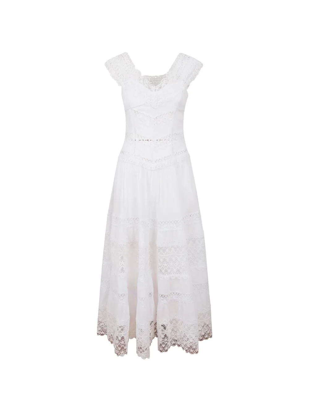 Maxi Amaira Lace-Trimmed Dress