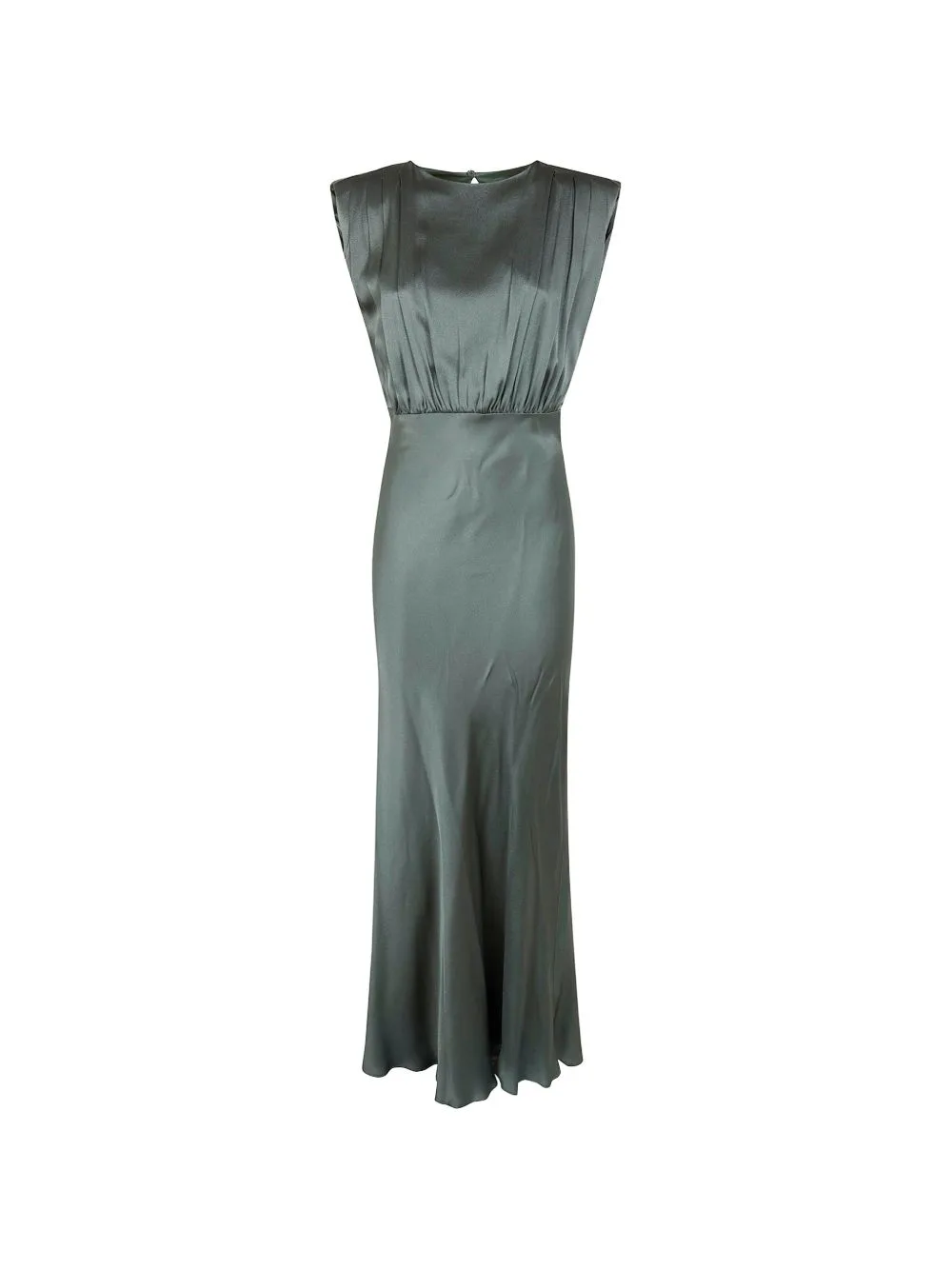 Gathered-Detail Maxi Dress