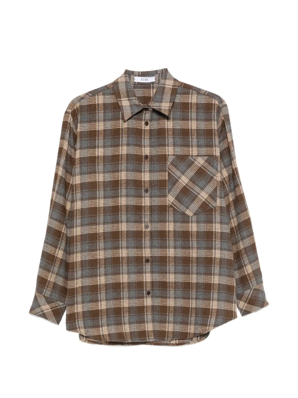 Checked Chest-Pocket Shirt