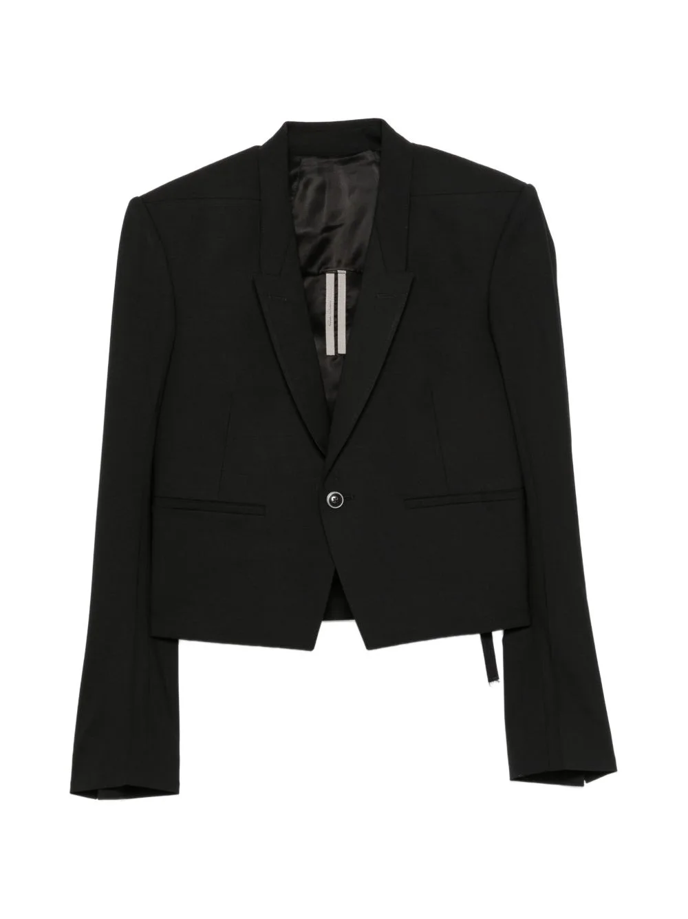 Buckle-Strap Cropped Blazer