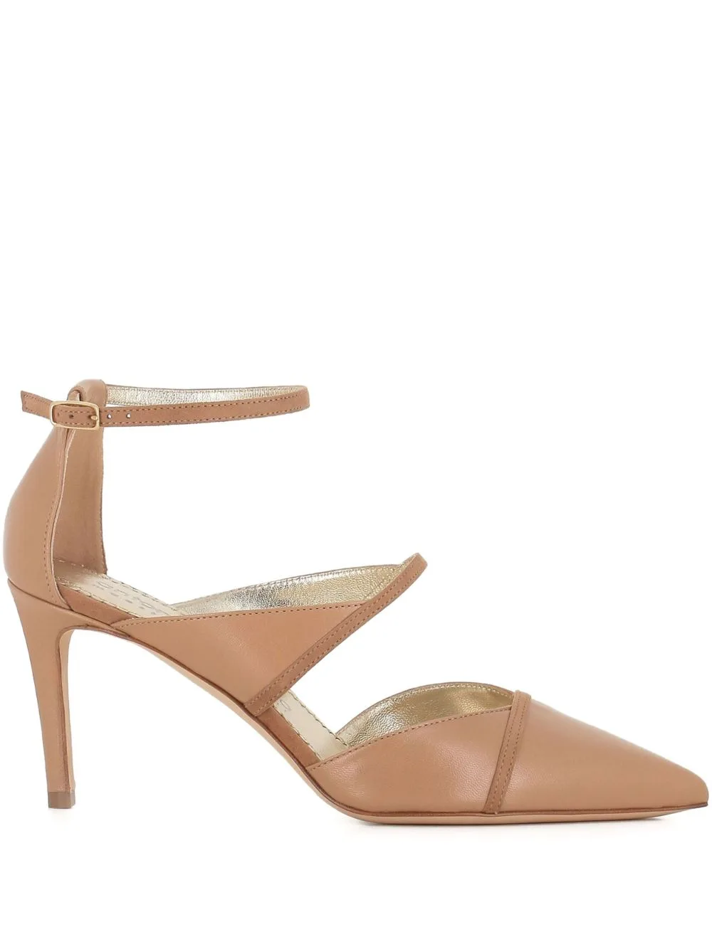 Cut-Out Leather Pumps