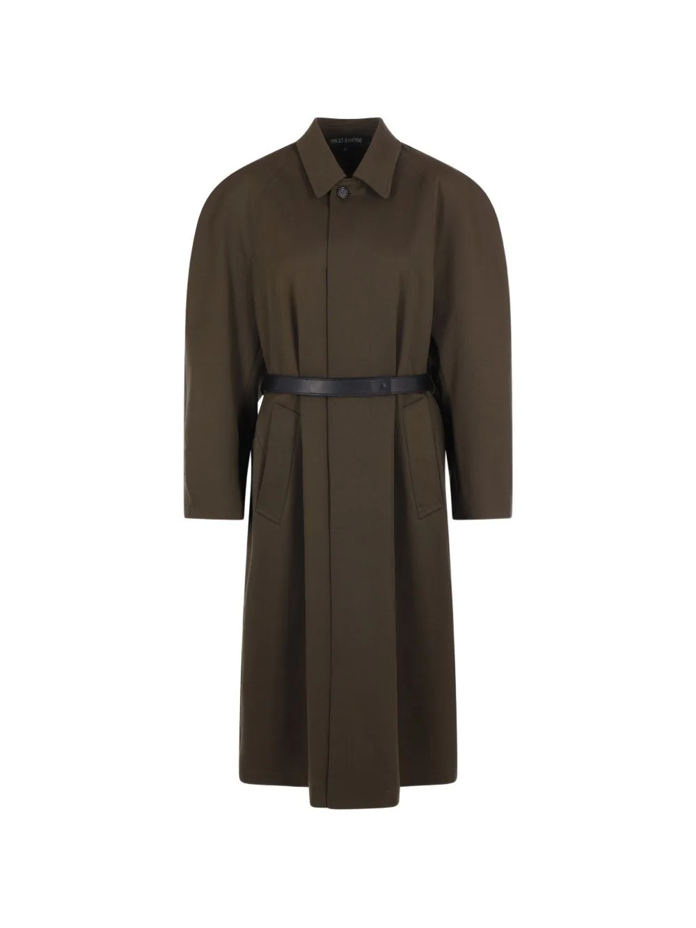Belted Gabardine Coat