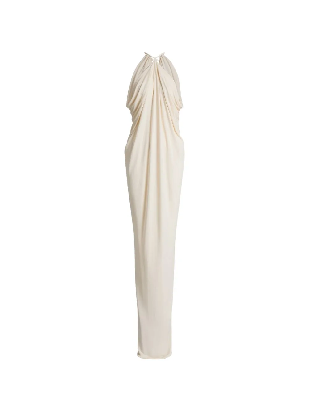 Halterneck Draped Maxi Dress