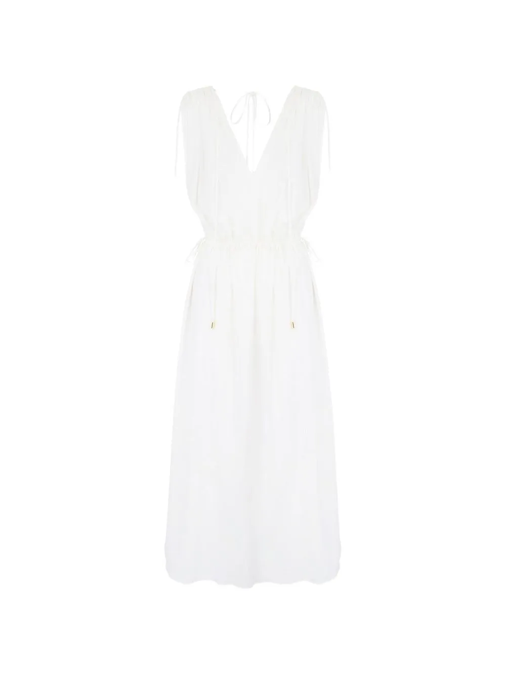 Maxi Drawstring-Waist Dress