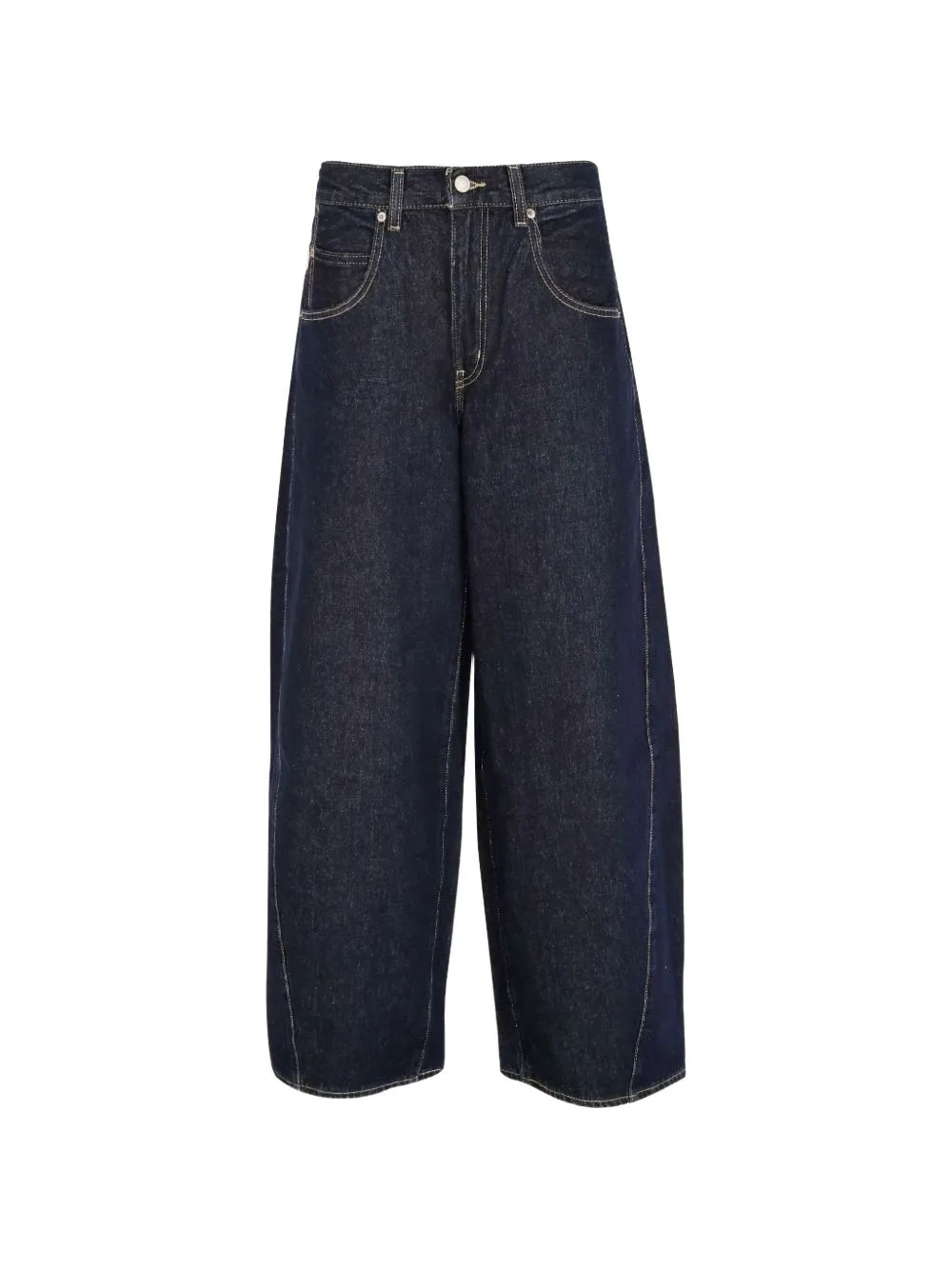 Tapered Wide-Leg Jeans