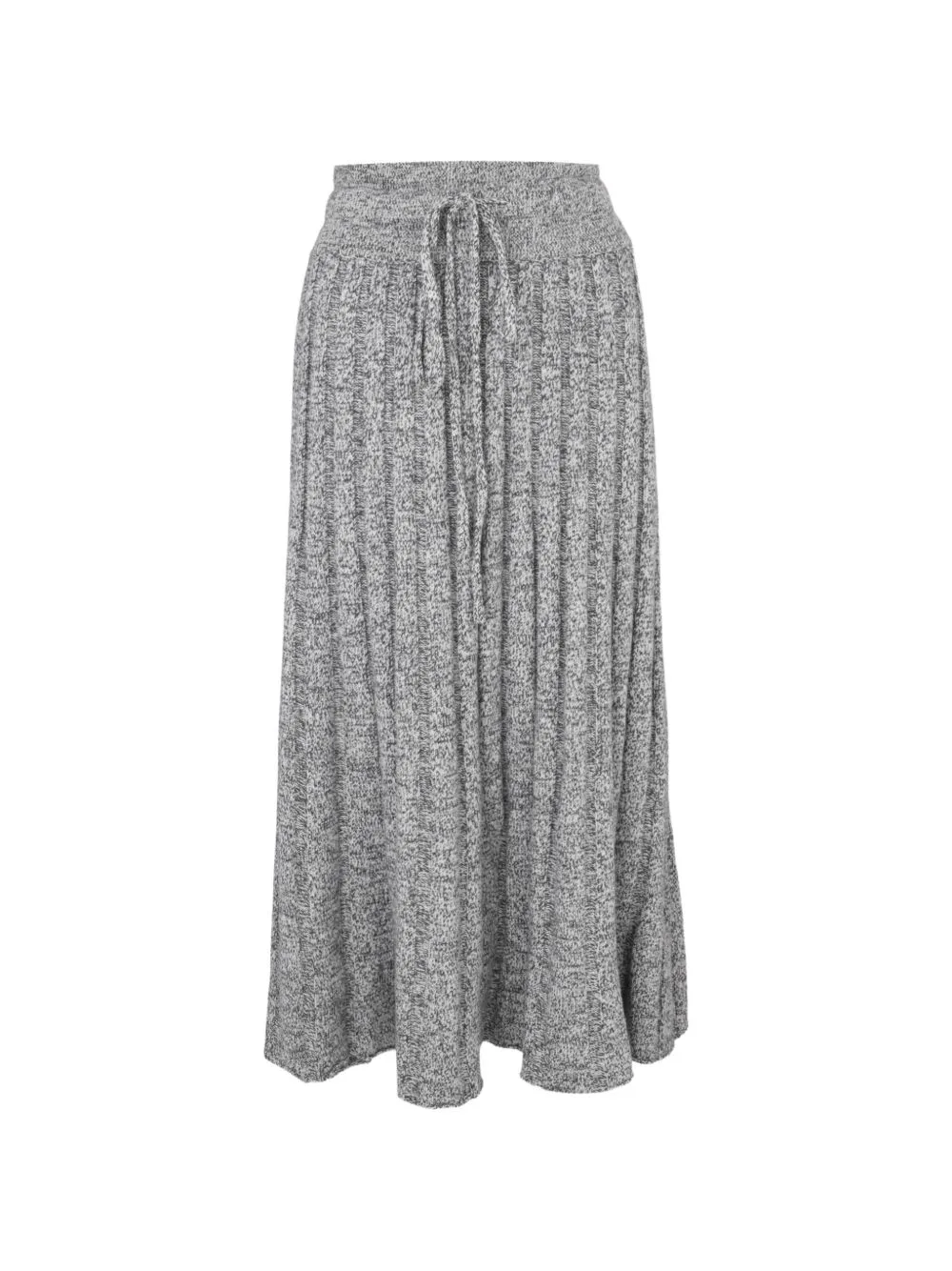 Midi Pleated Drawstring Skirt