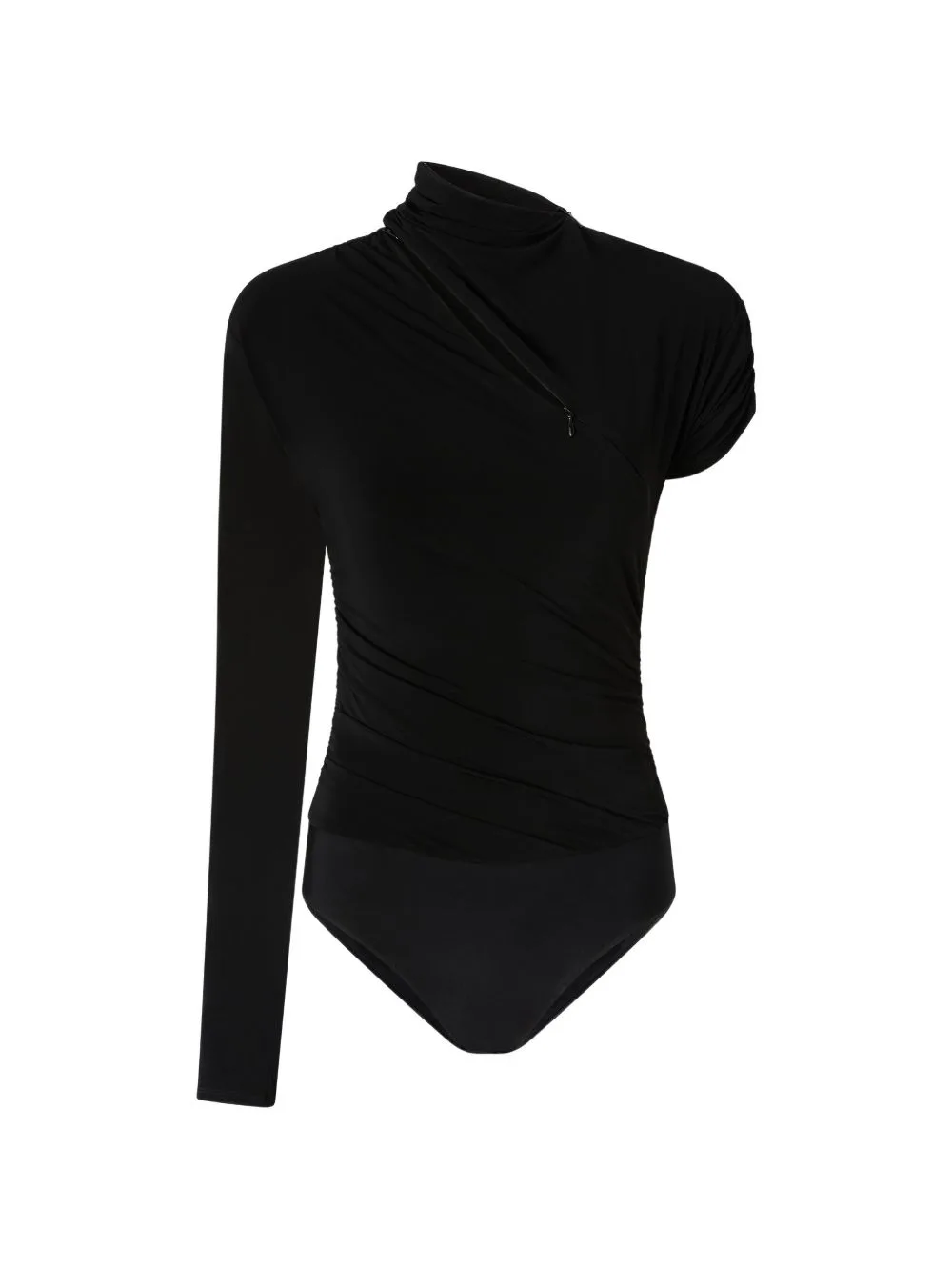 Bodysuit with Asymmetric Sleeves