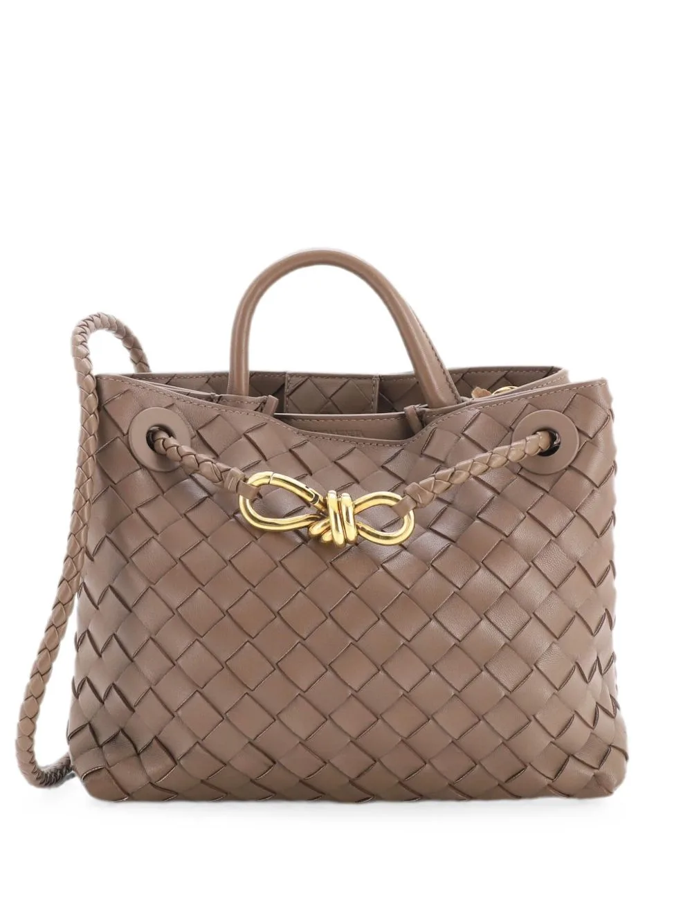 Andiamo Top Handle Bag Intrecciato Nappa Small Satchel