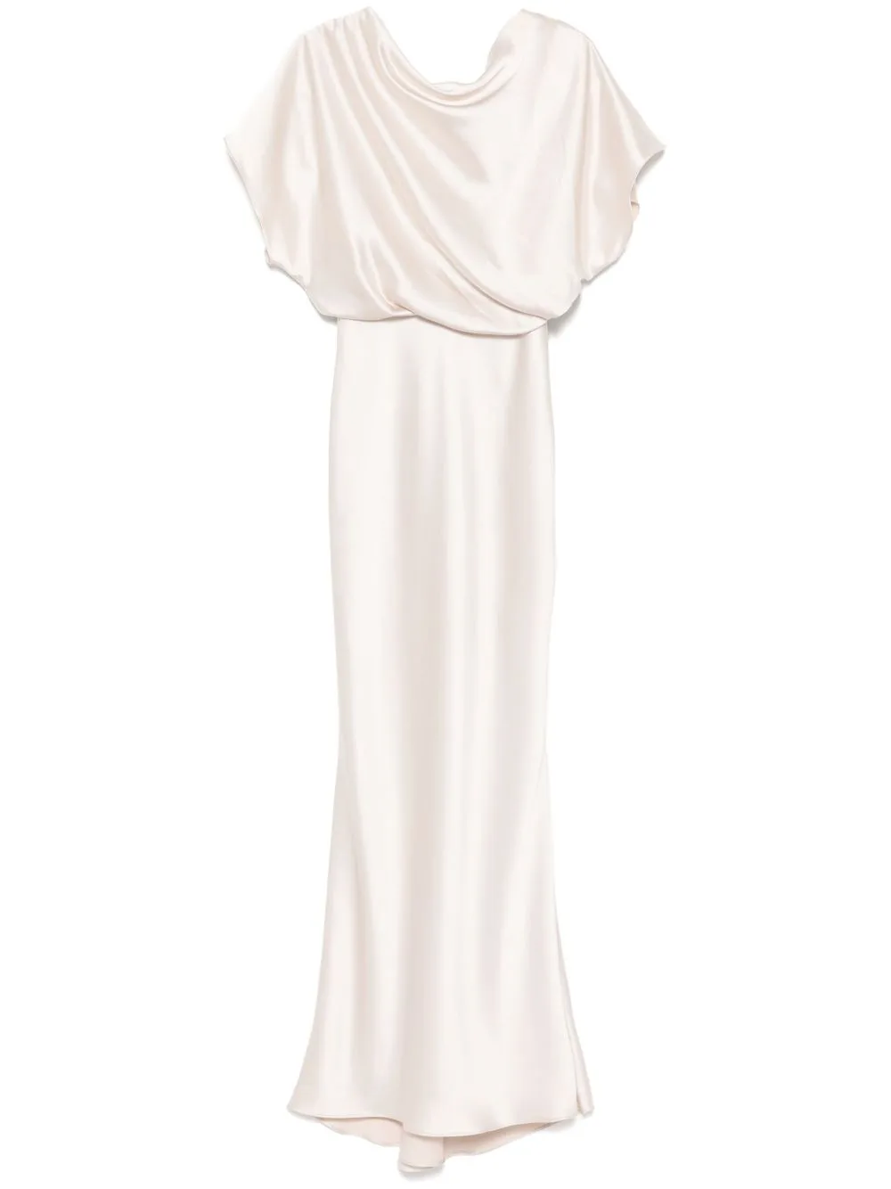 Draped Satin Gown