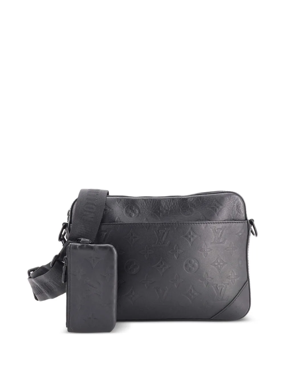 Duo Messenger Bag Monogram Shadow Leather Crossbody Bag