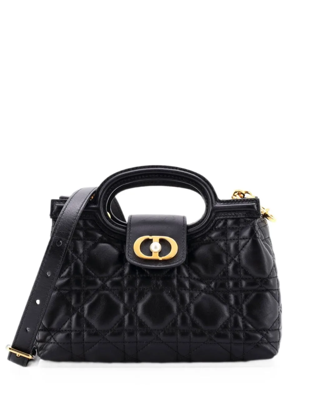 Jolie Top Handle Bag Cannage Quilt Lambskin Mini Satchel