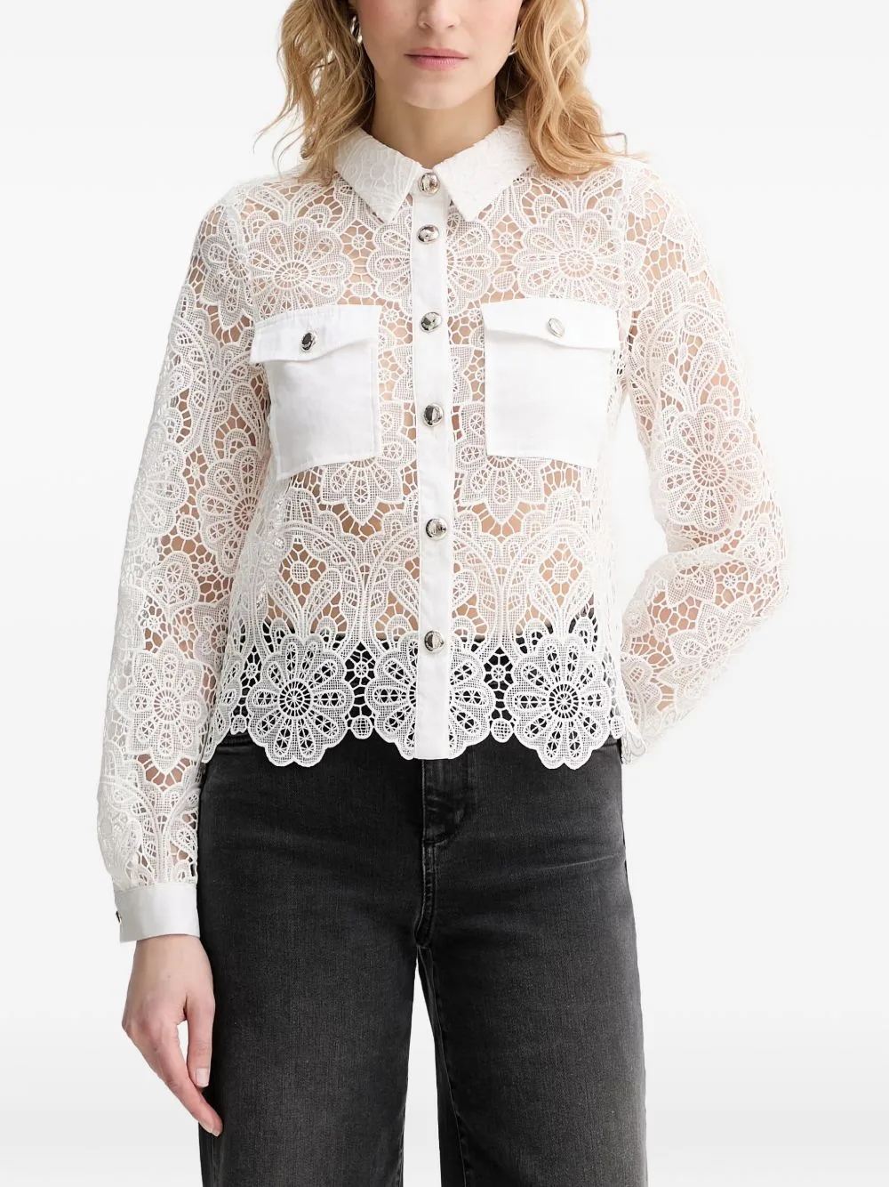 Flower-Lace Shirt