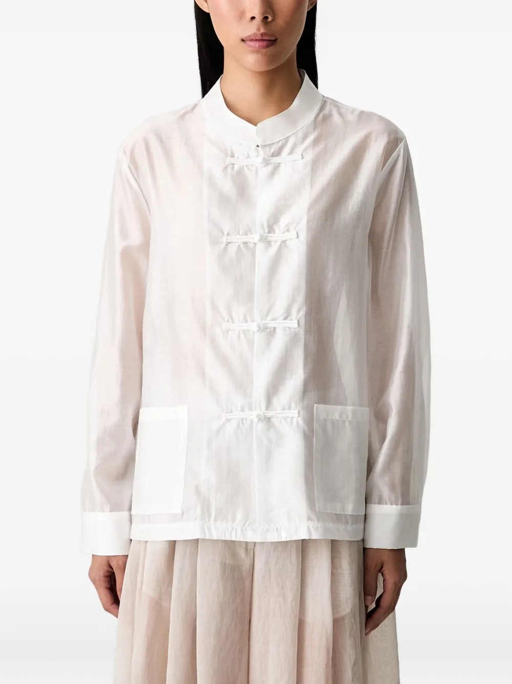 Frog-Fastening Shirt