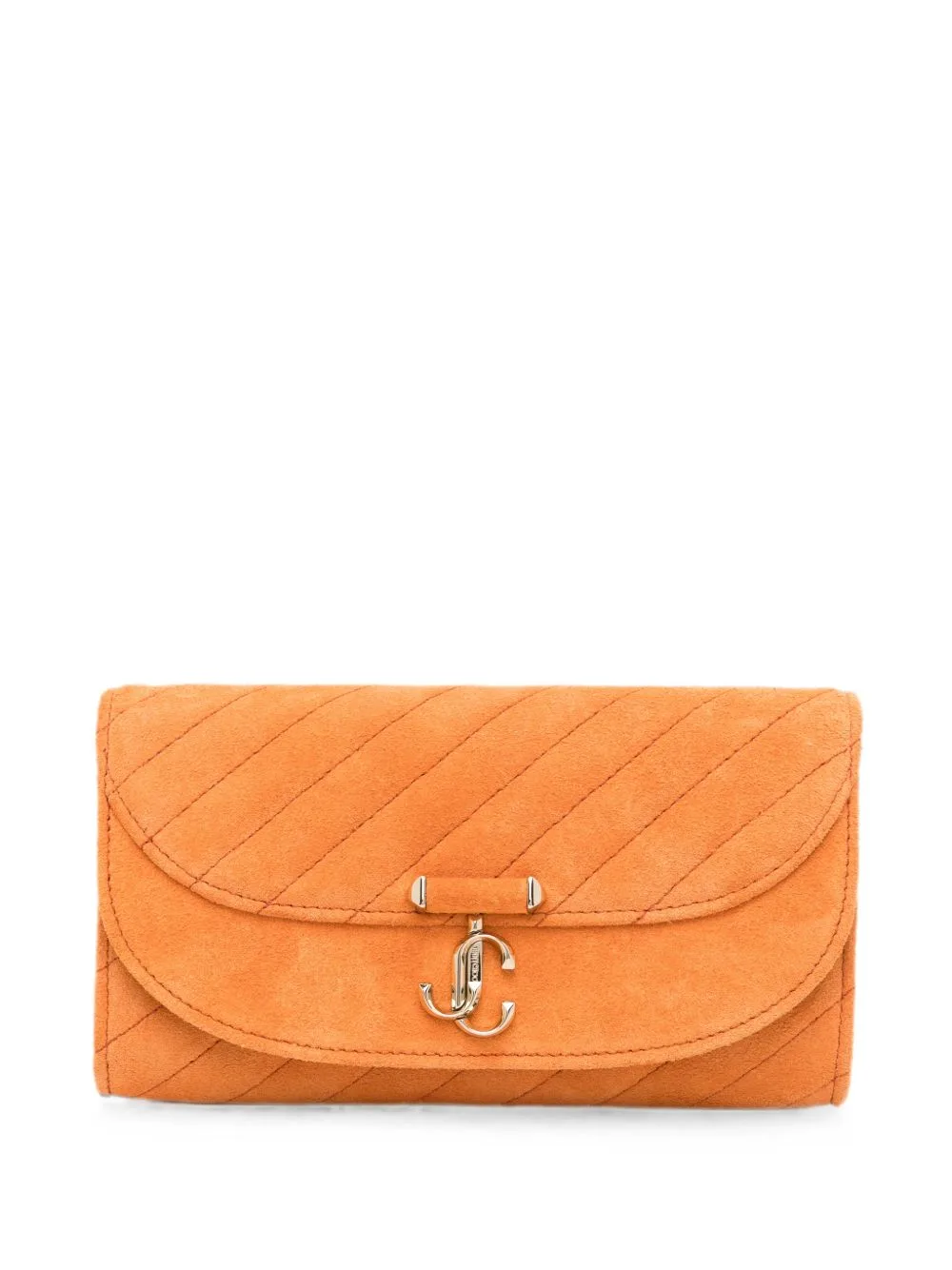 Quilted Leather Chain-Strap Wallet