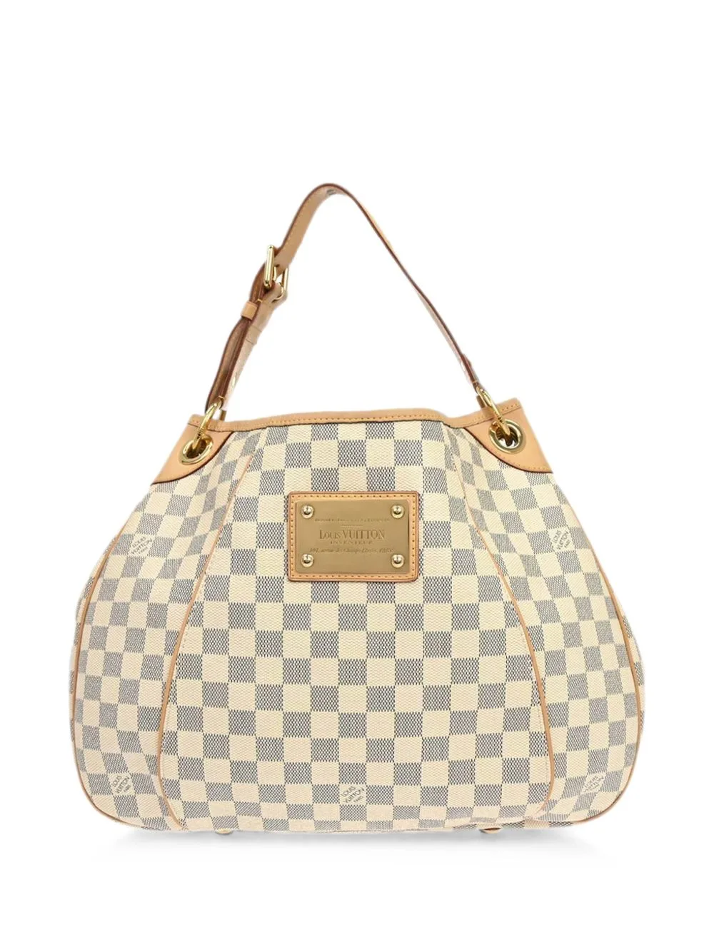 2009 Damier Azur Galliera PM Shoulder Bag