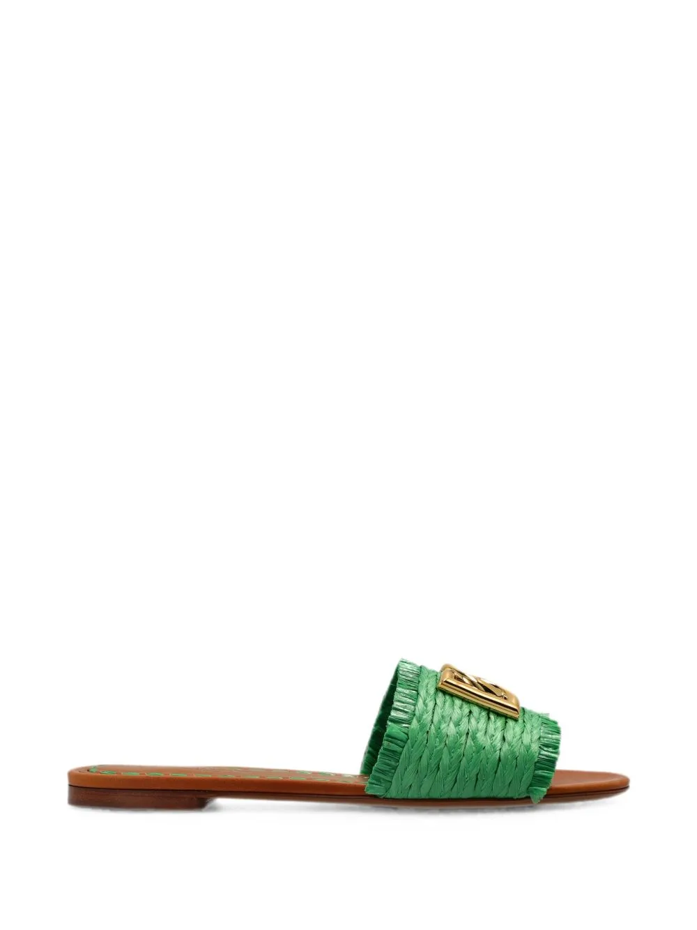 Logo-Plaque Fringed Sandals