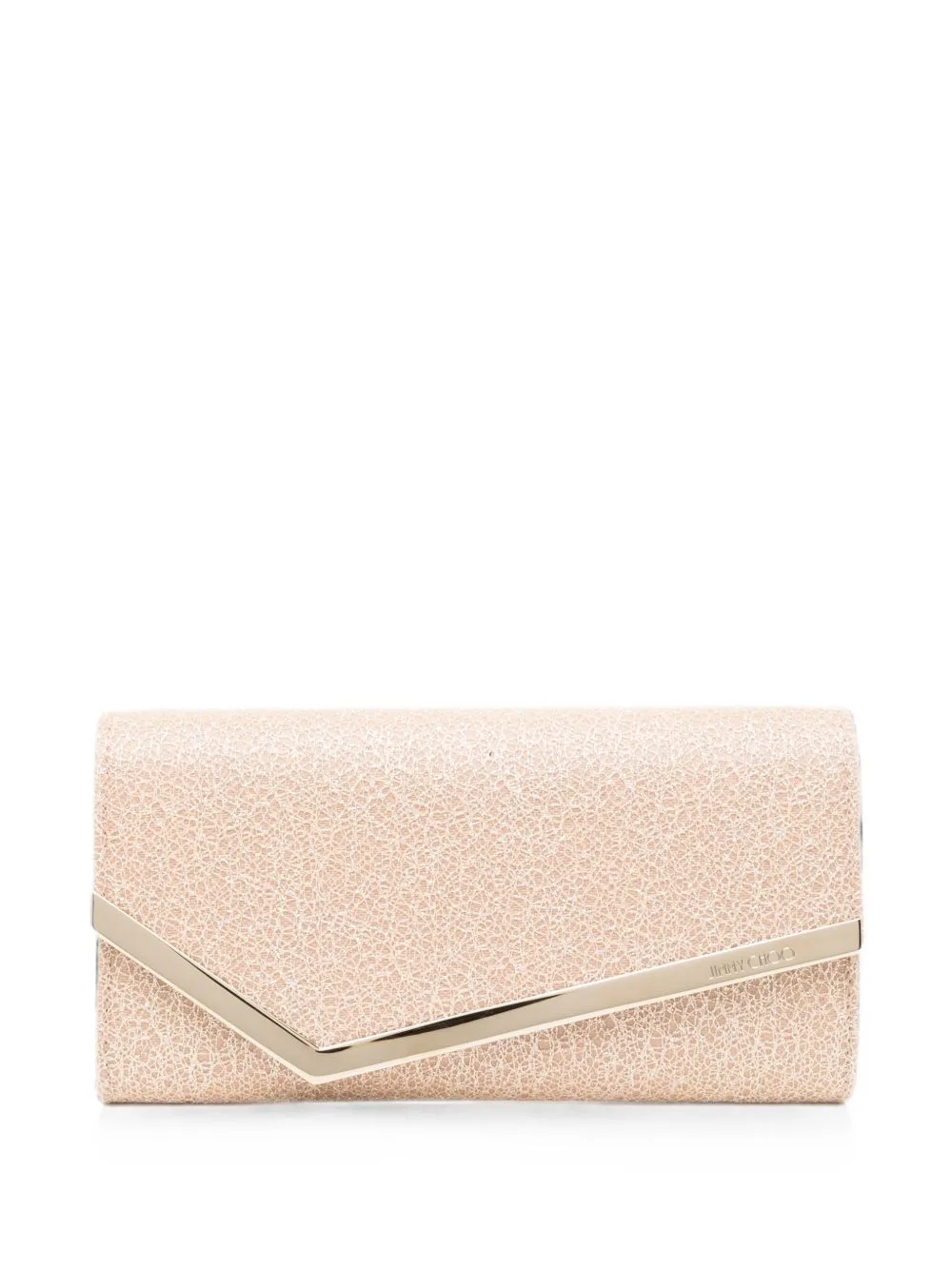 Glitter-Detail Envelope Clutch Bag
