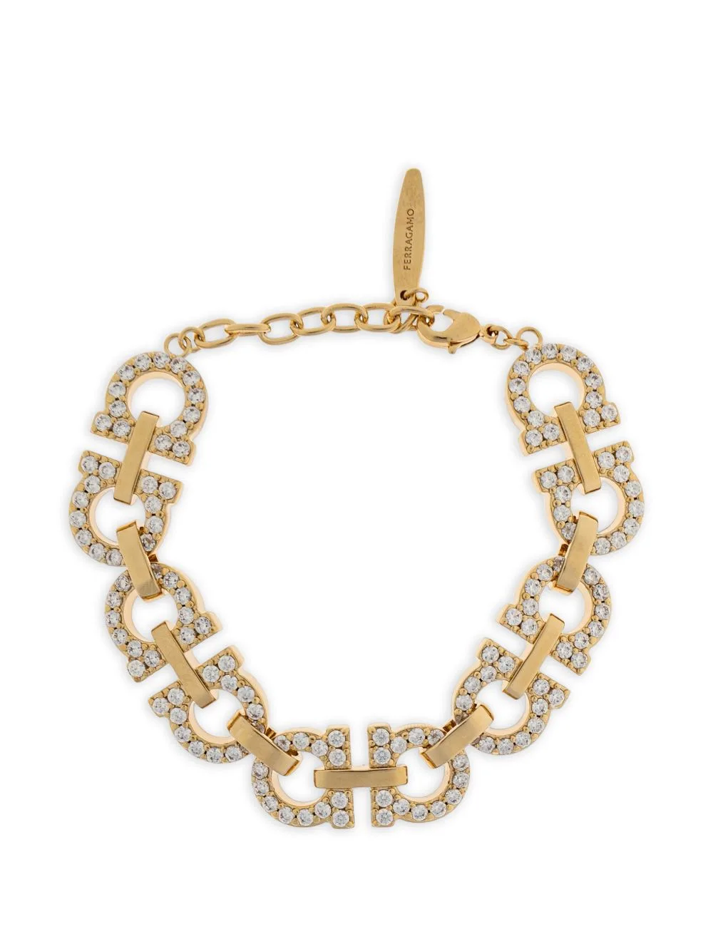 Gancini Crystal-Embellished Bracelet