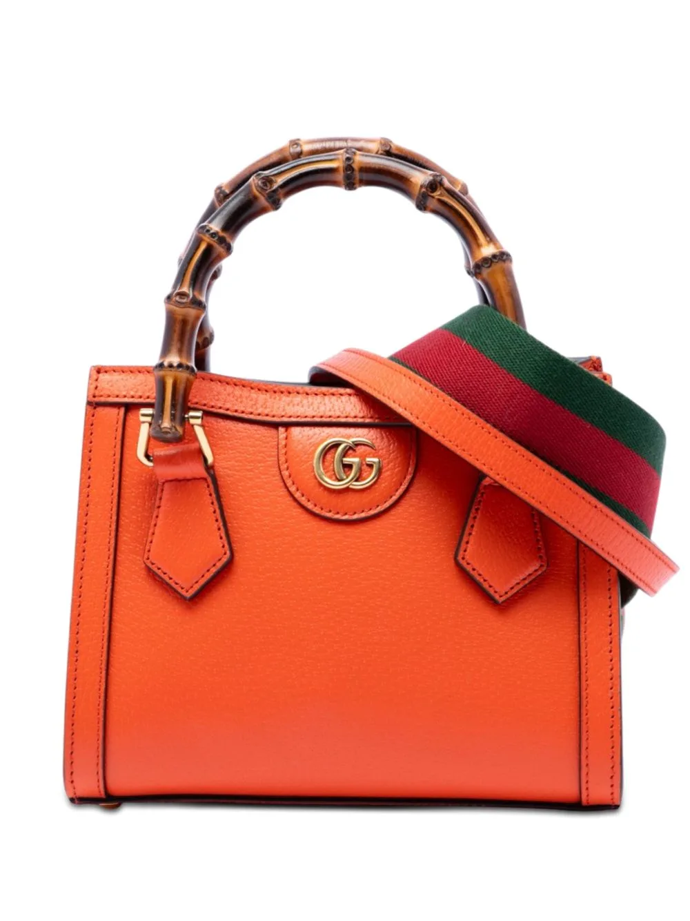 2021-2026 Mini Calfskin Bamboo Diana Satchel