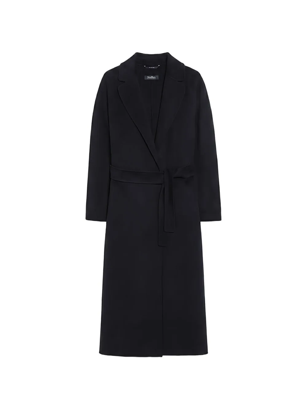 Belted Notch-Lapel Coat