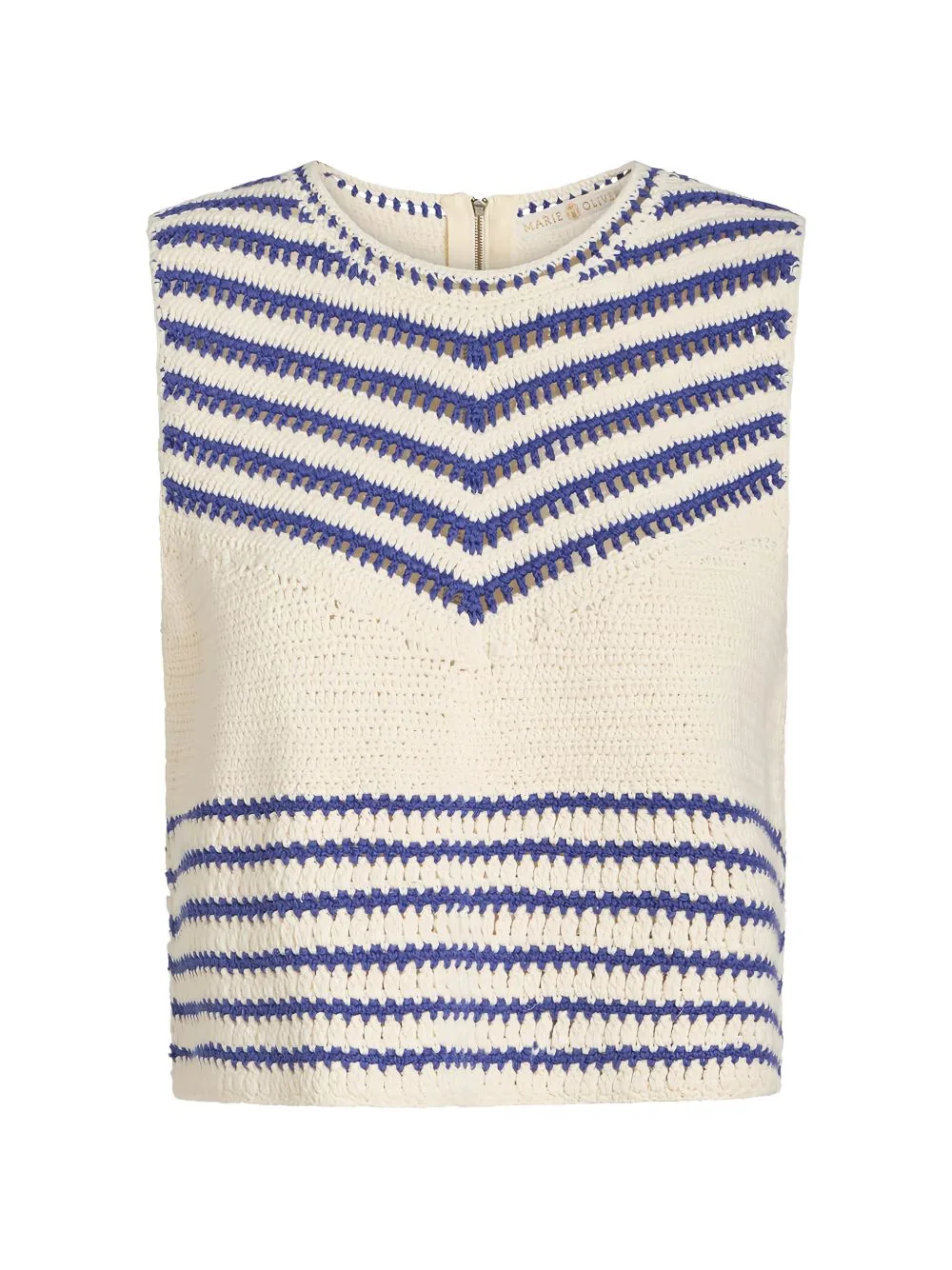 Cass Chevron-Knit Tank Top