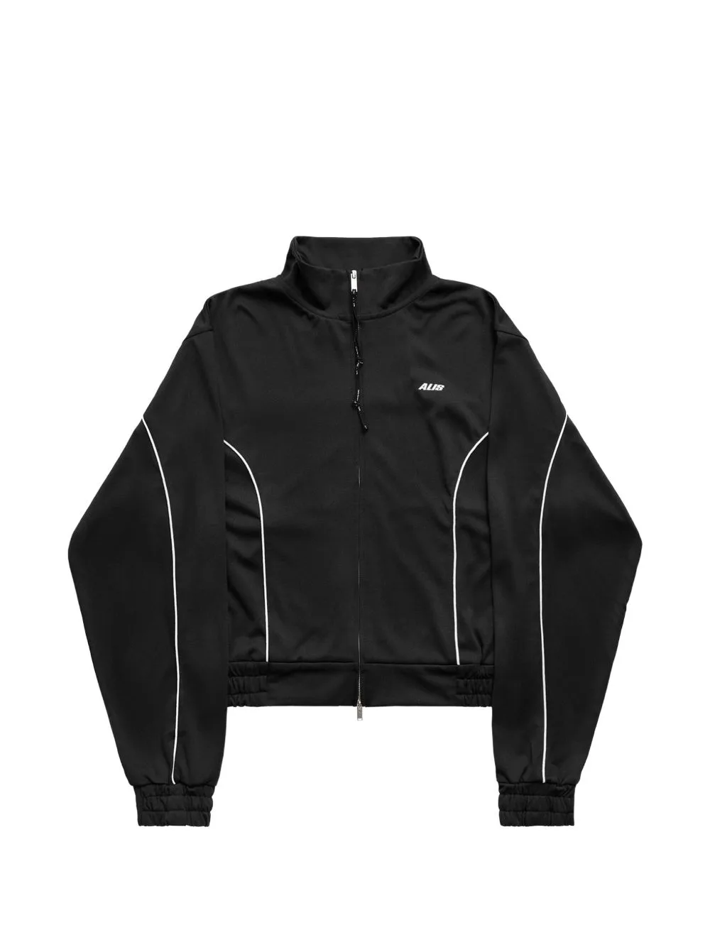 Contrast-Piping Zip-Up Track Jacket