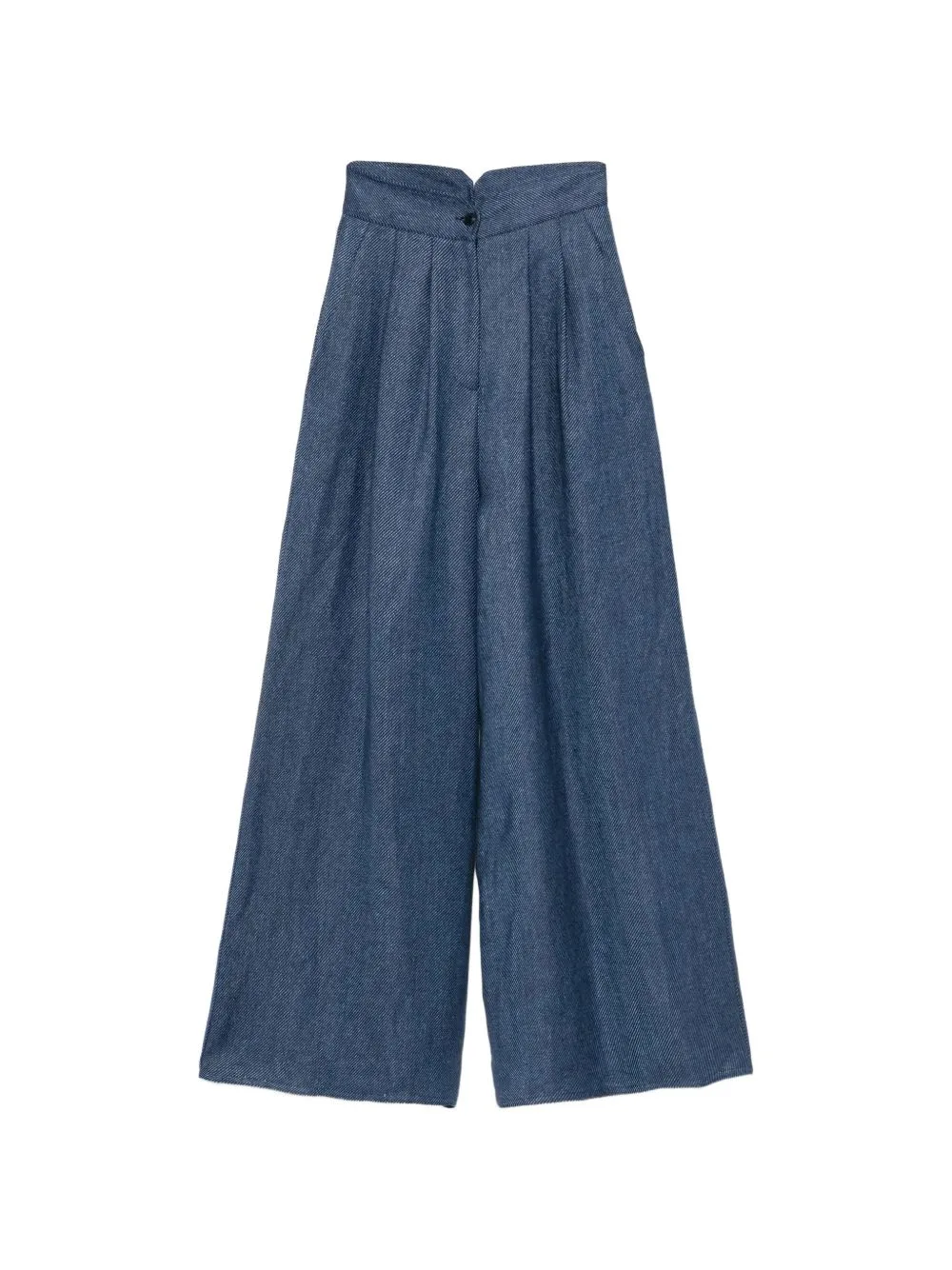 High-Waisted Pleated Trousers