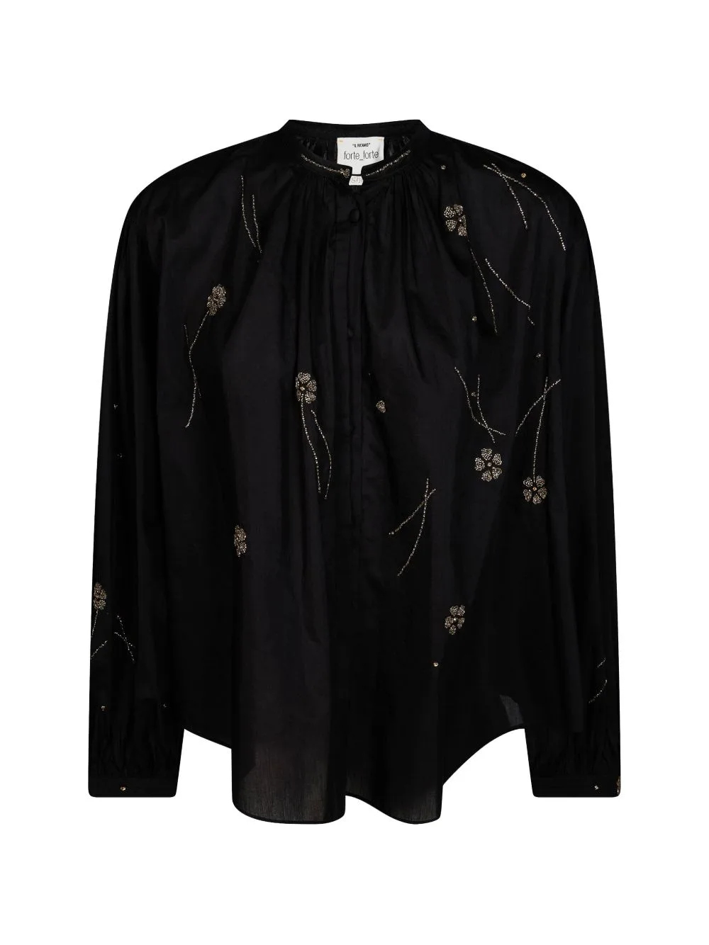 Bead-Embroidered Blouse