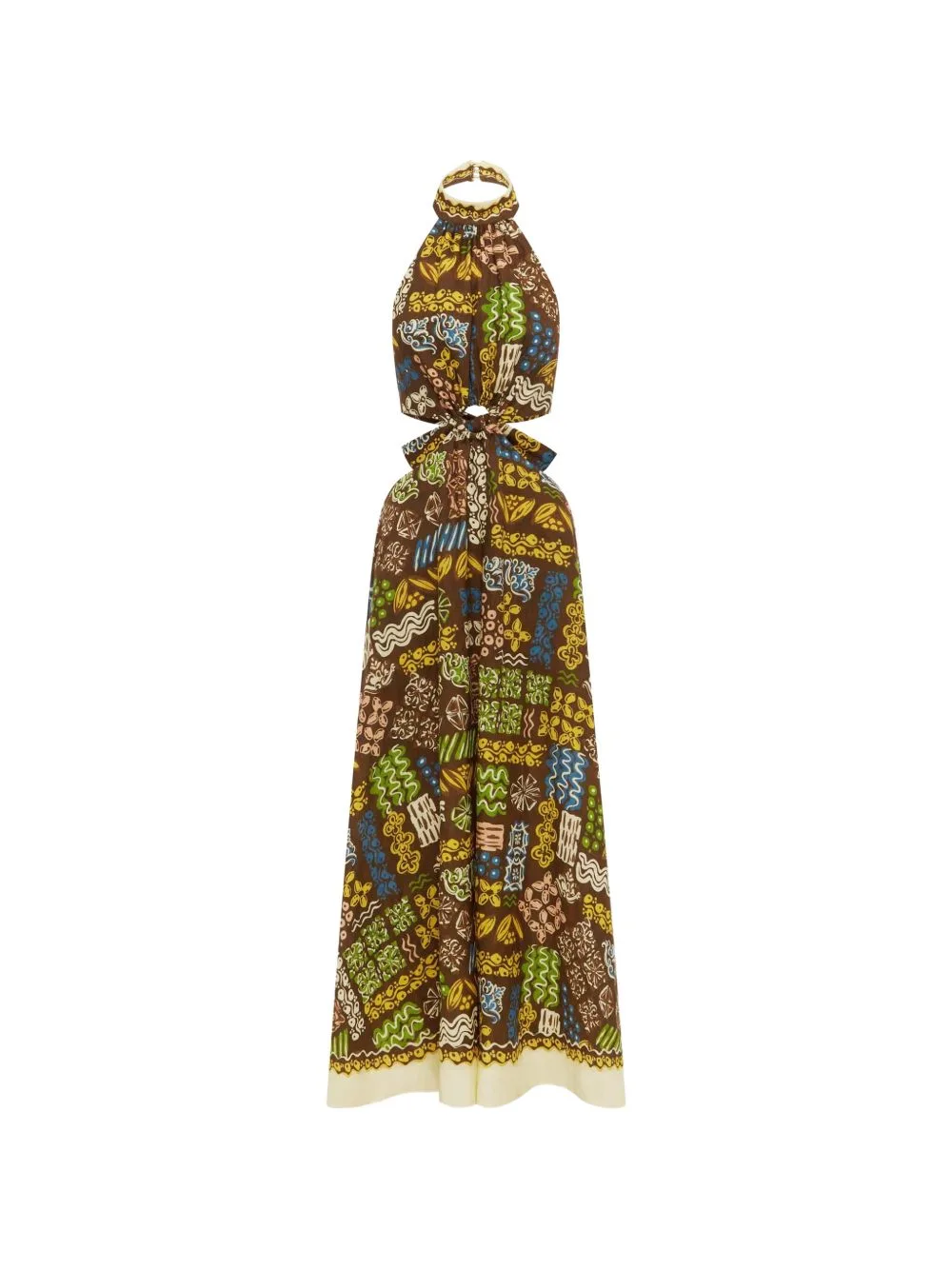 Minnie Graphic-Print Cut-Out Midi Dress