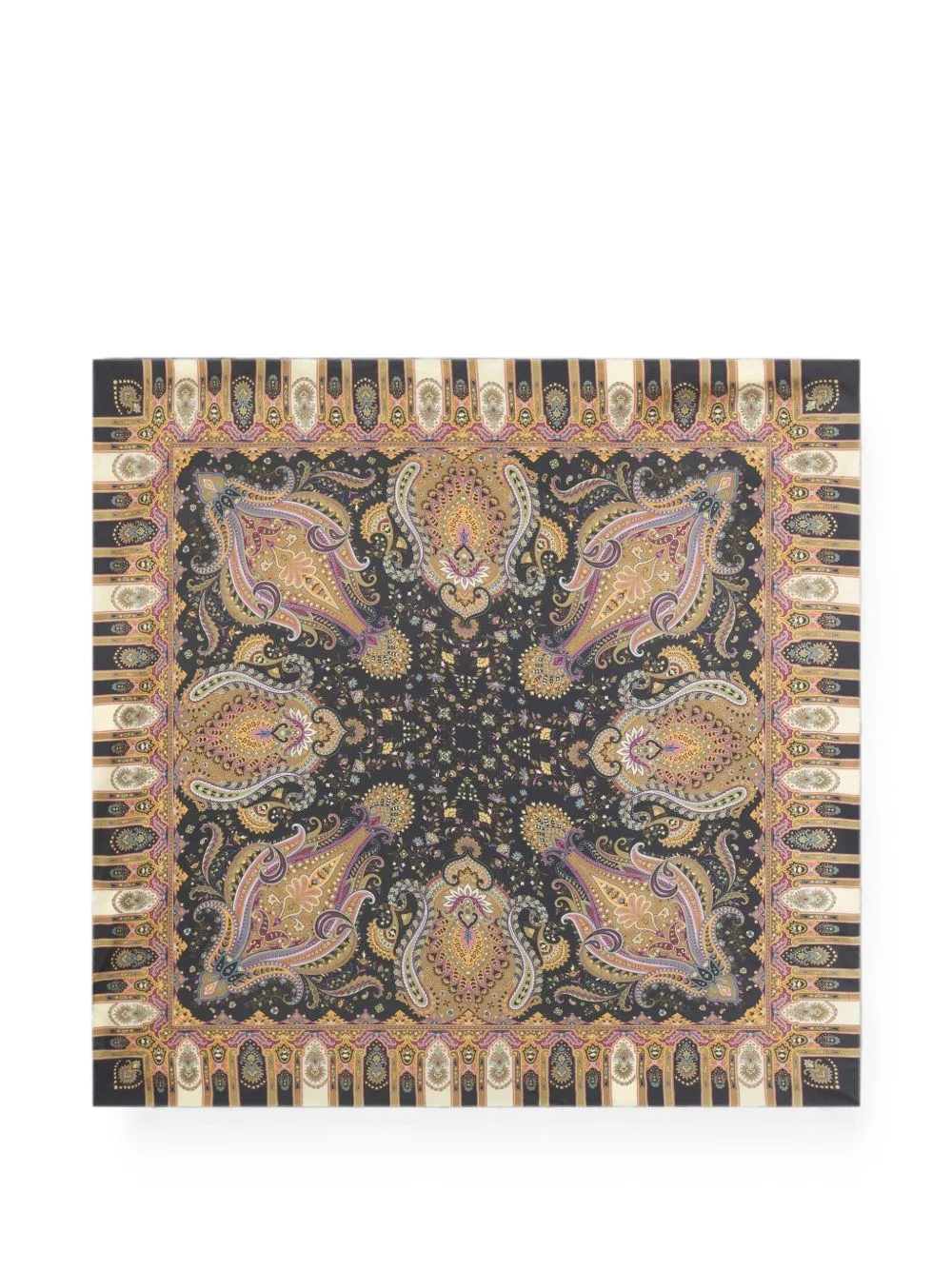 Paisley-Motif Silk Scarf