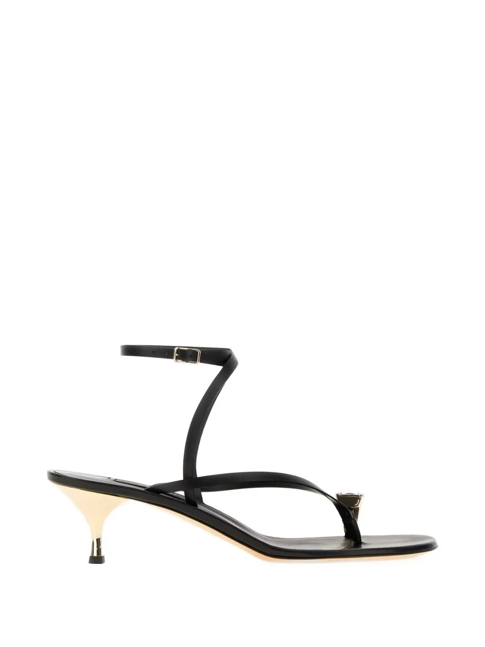Crystal-Embellished Wrap-Around Sandals