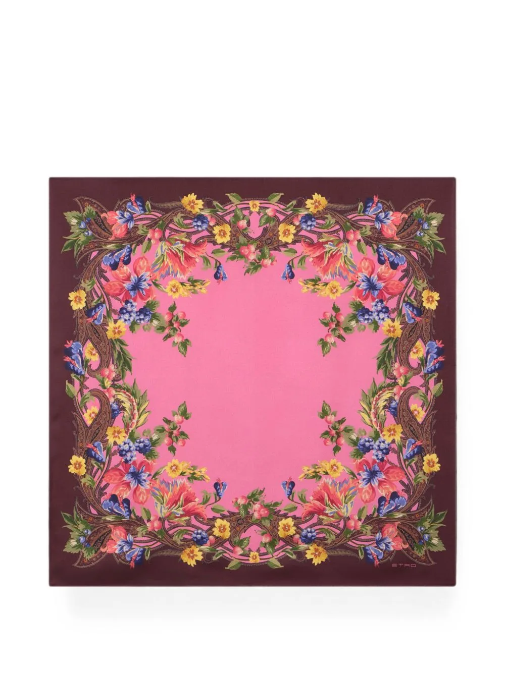 Paisley Floral-Print Scarf