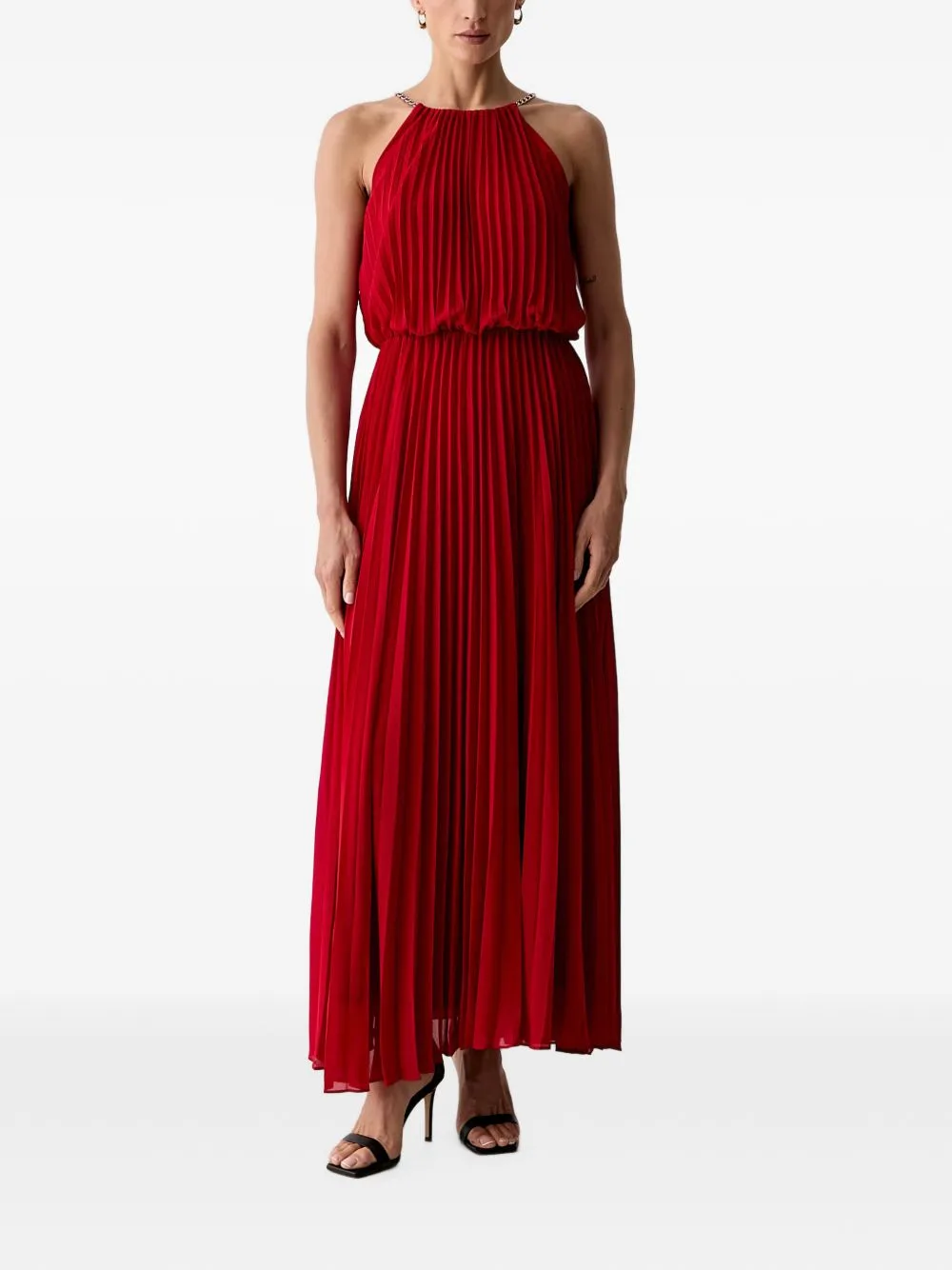 Pleated Maxi Dress
