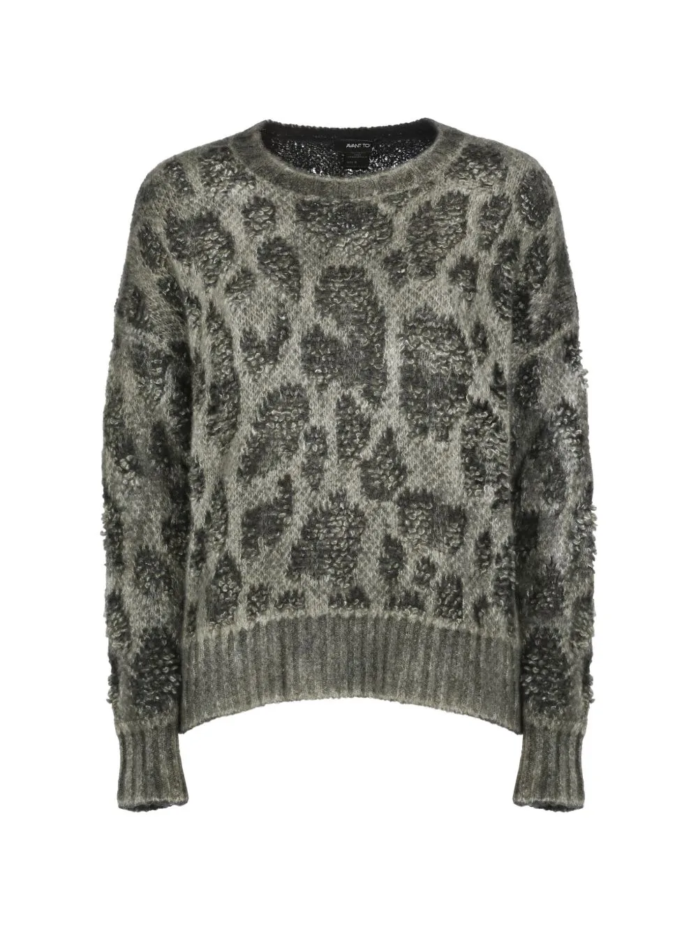 Leopard-Print Knit Sweater