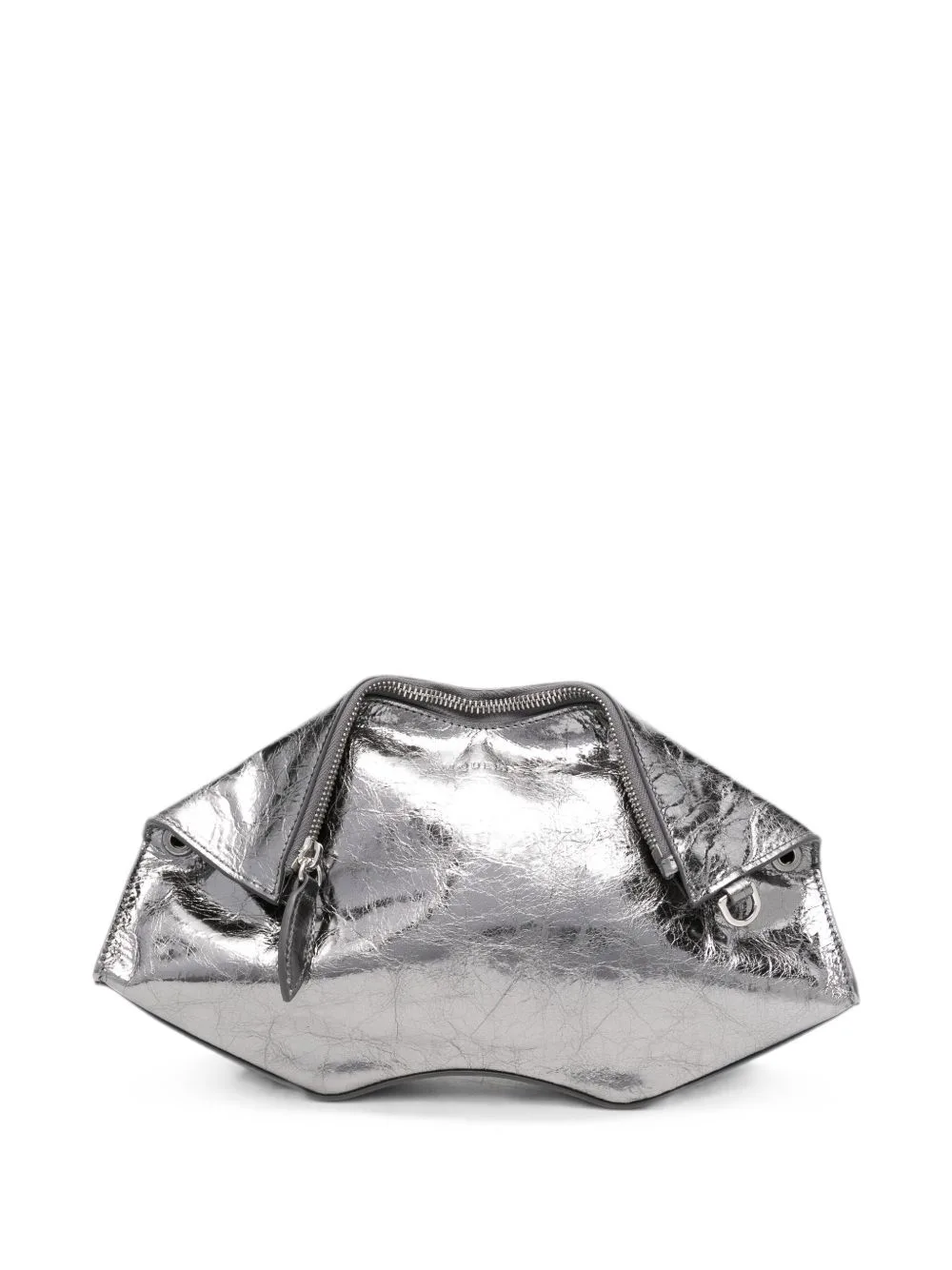 Manta Metallic-Leather Clutch Bag