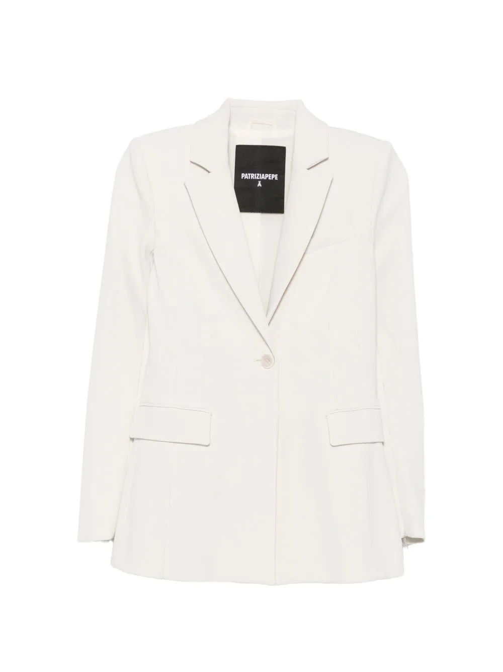 Zip-Cuff Single-Breasted Blazer