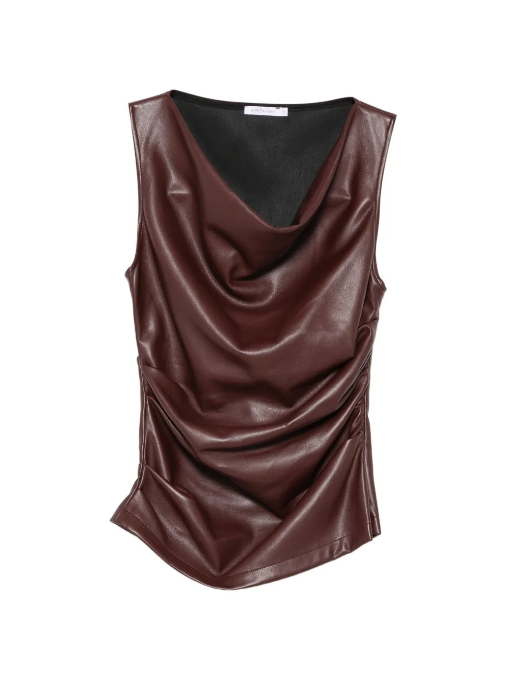Draped Coated Top