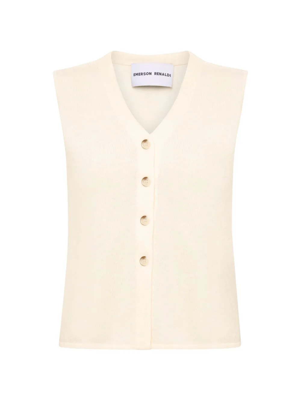 V-Neck Button-Up Vest