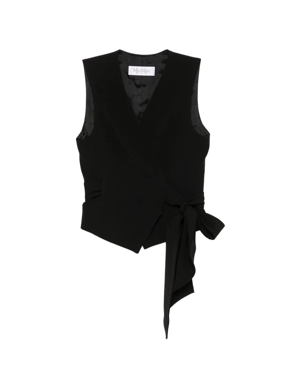 Wrap-Style Sleeveless Waistcoat