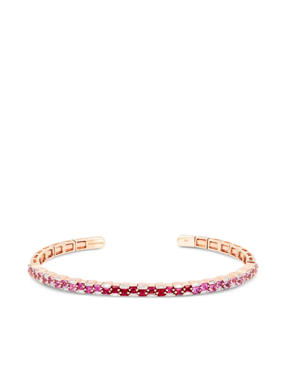18CT Rose Gold Multi-Stone Bangle