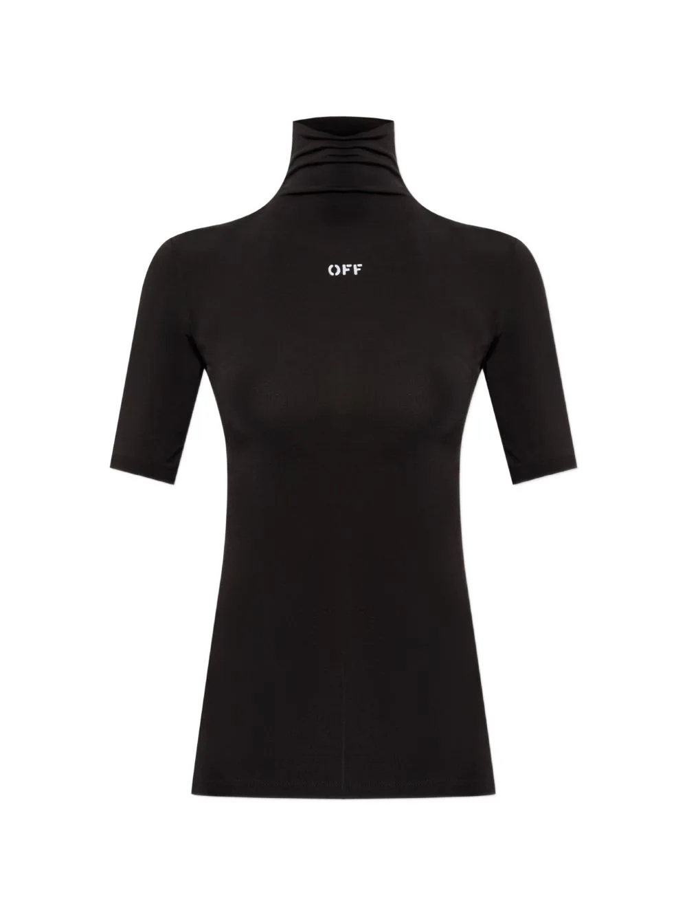 Logo-Embroidered High-Neck Top