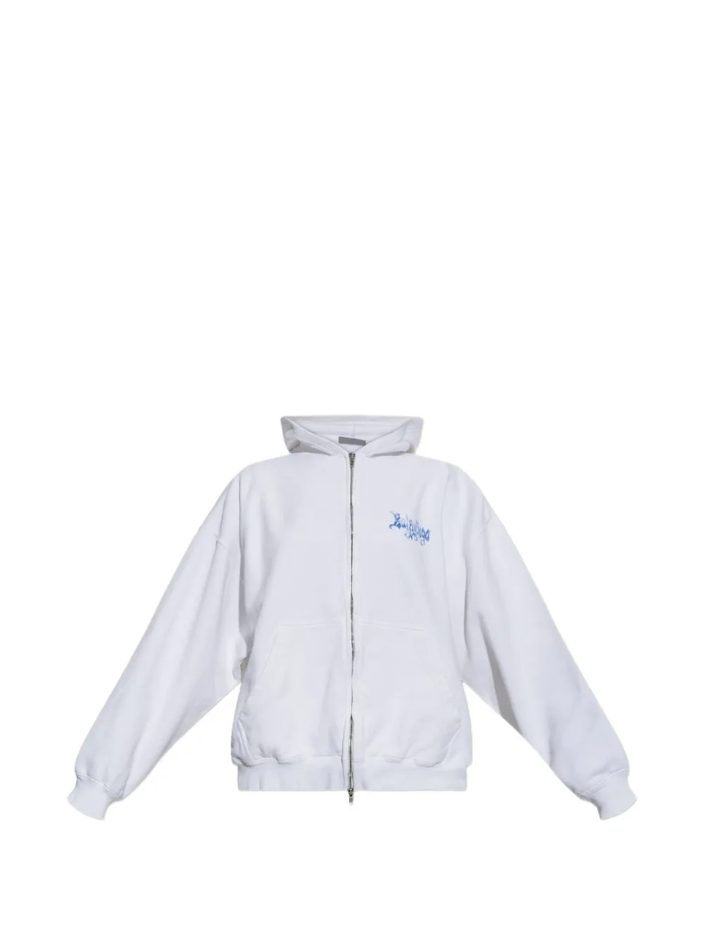 Logo-Print Zip-Up Hoodie