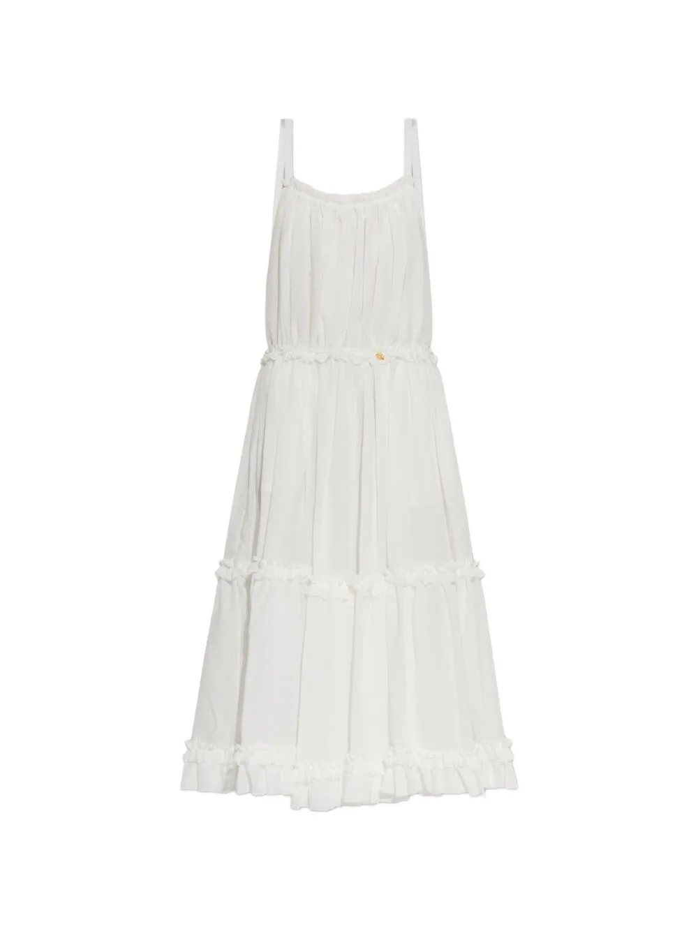 Ruffled Tiered Midi Dress
