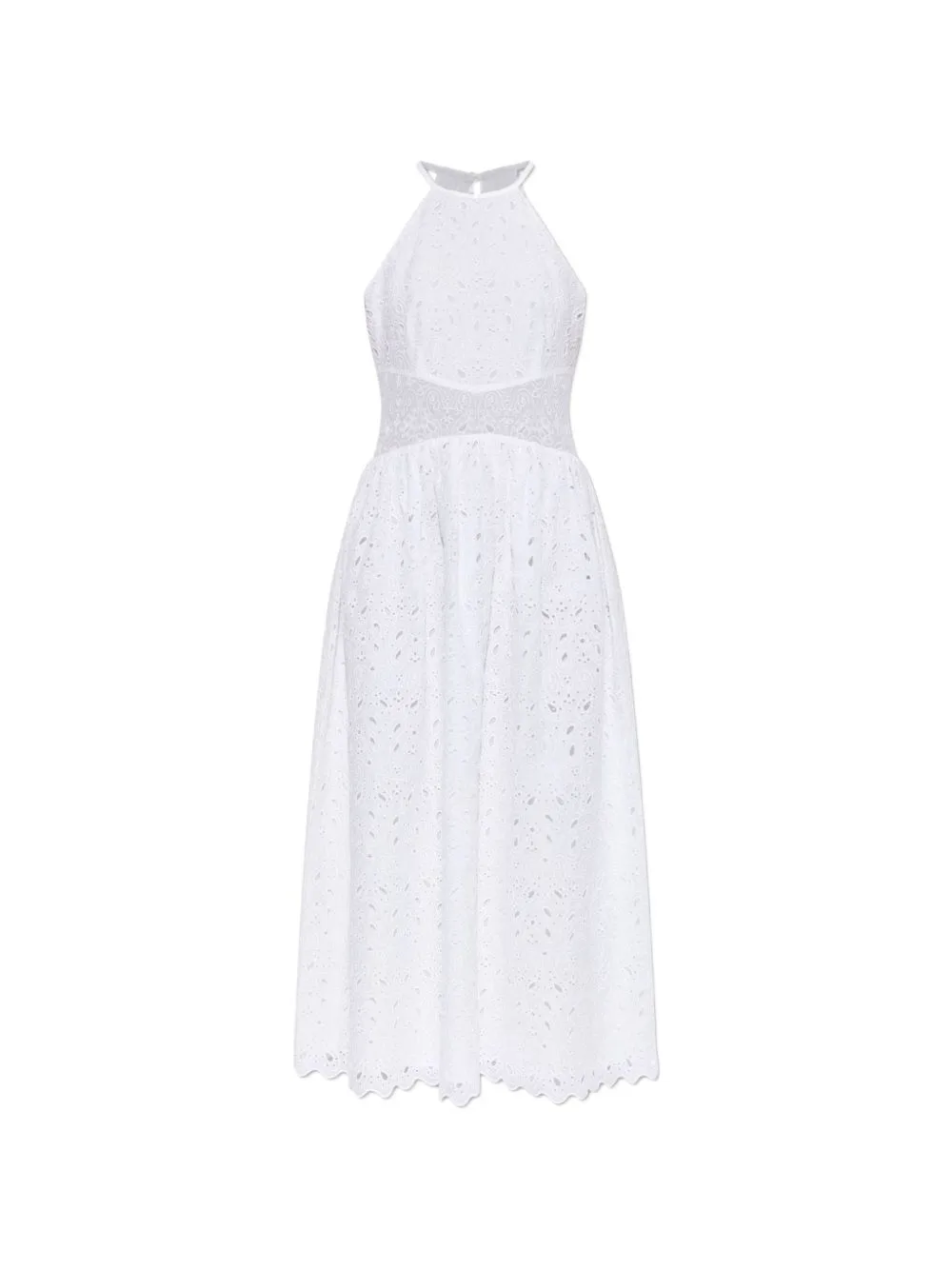 Broderie-Anglaise Sleeveless Dress