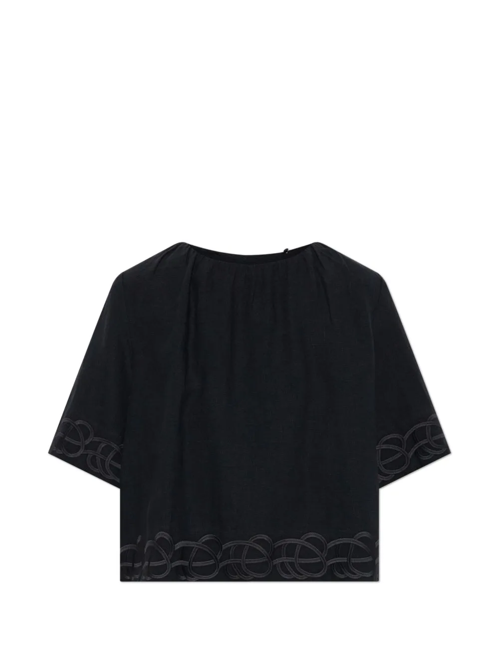 Marian Embroidered Linen Blouse