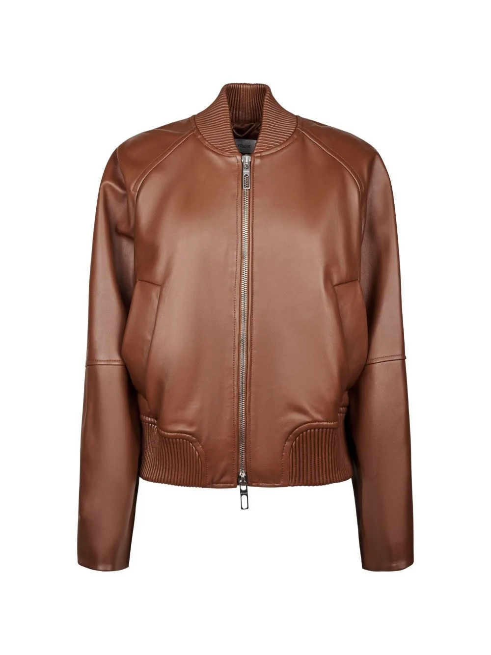 Zip-Up Leather Jacket by Sportmax