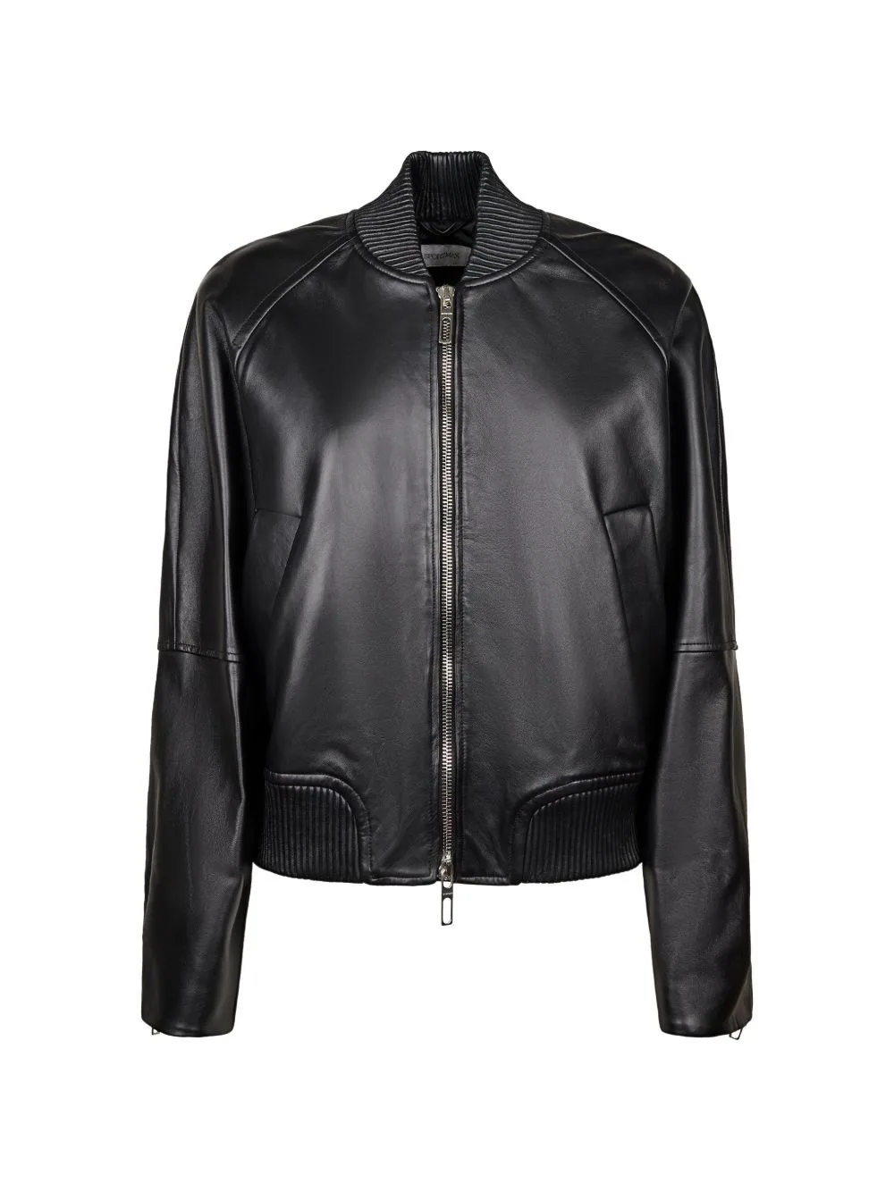 Zip-Up Leather Jacket