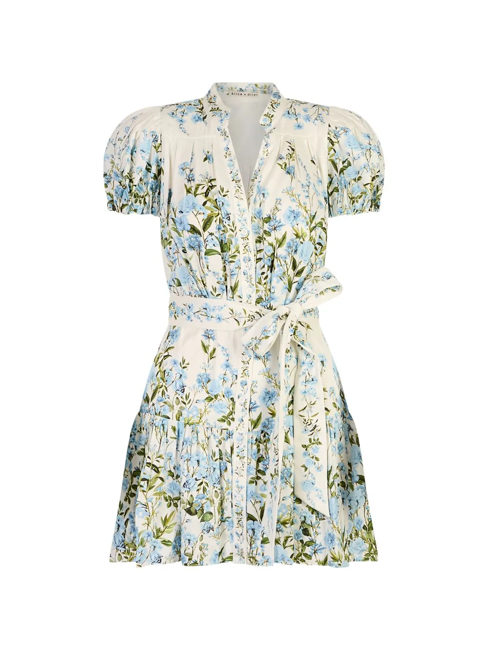 Floral-Print Belted Dress
