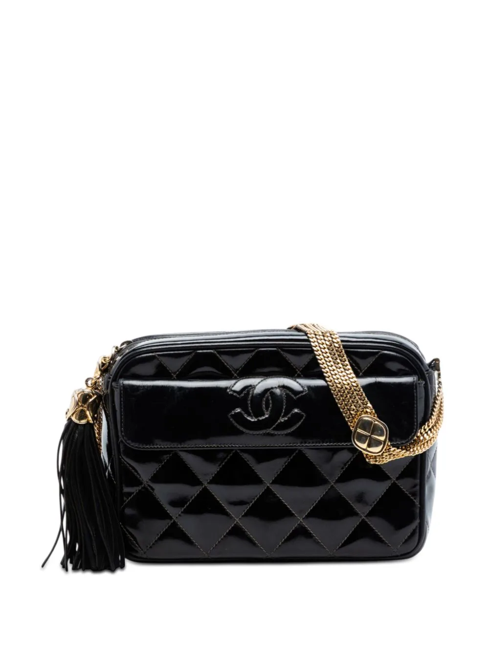 1989-1991 CC Quilted Patent Camera Bag Crossbody Bag